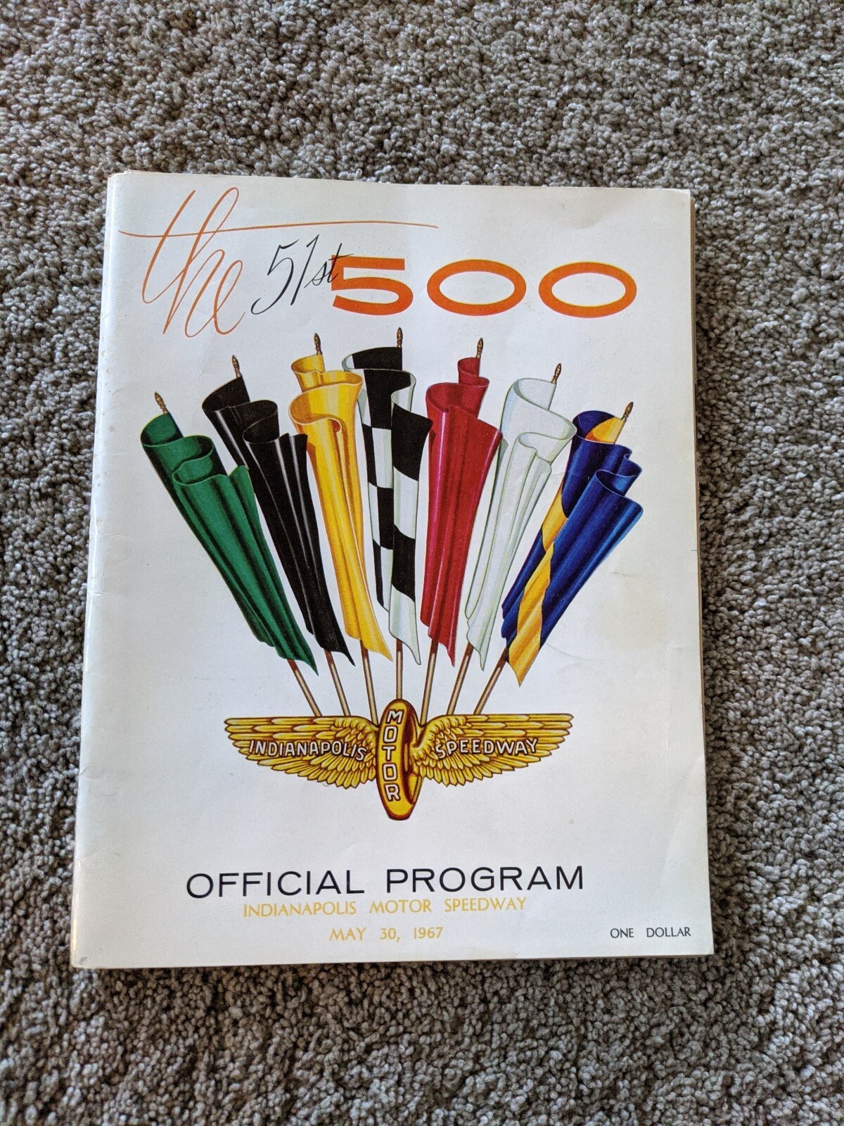 Vintage Racing 1967 INDIANAPOLIS 500 Race Day Program A.J. FOYT