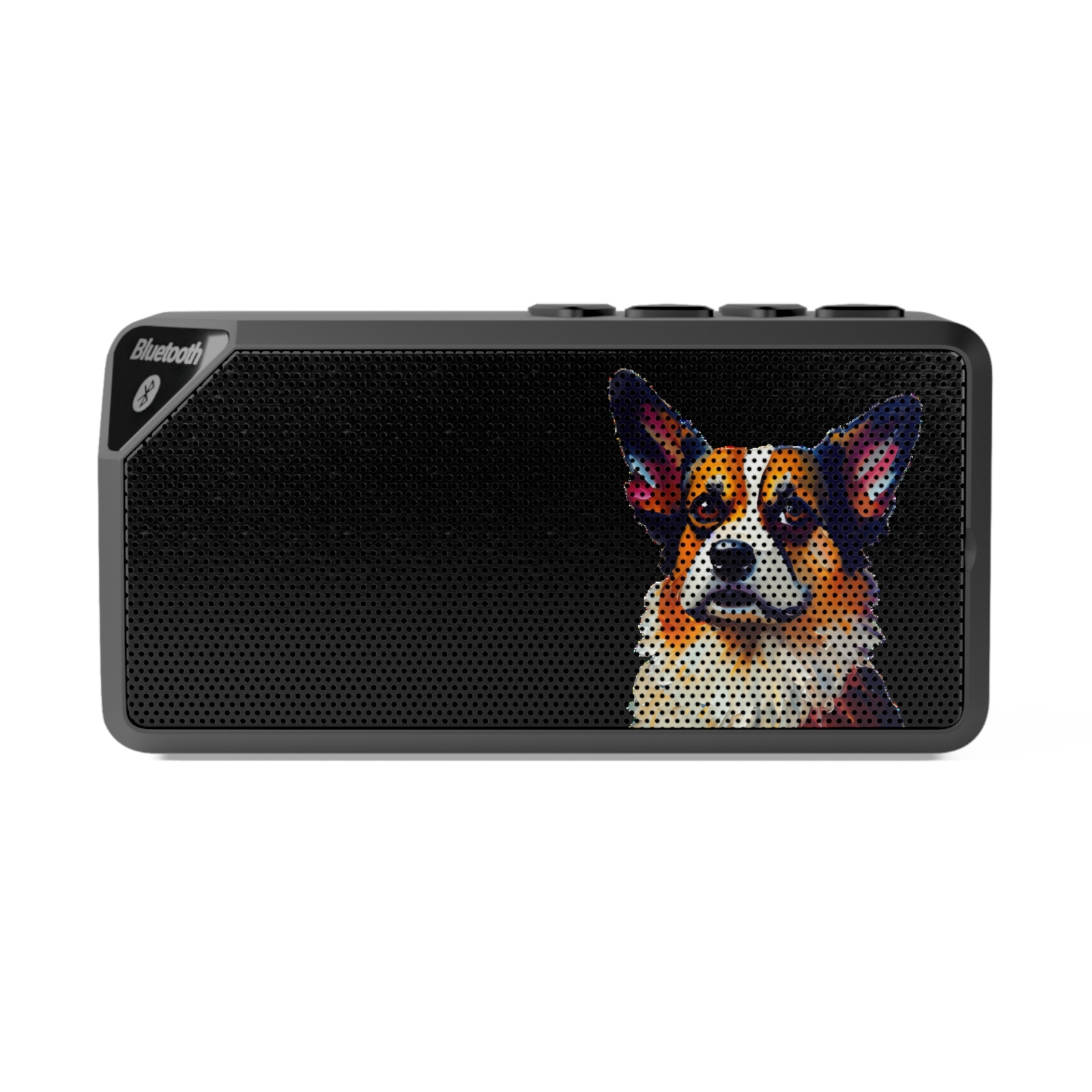 Jabba Bluetooth Speaker - Corgi Oil Paint Print | Portable Wireless Music Player