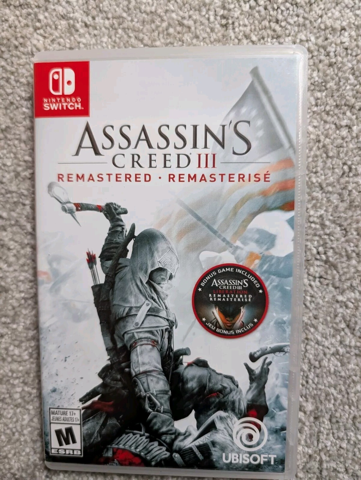 NO GAME Assassin's Creed III Remastered Case Nintendo Switch