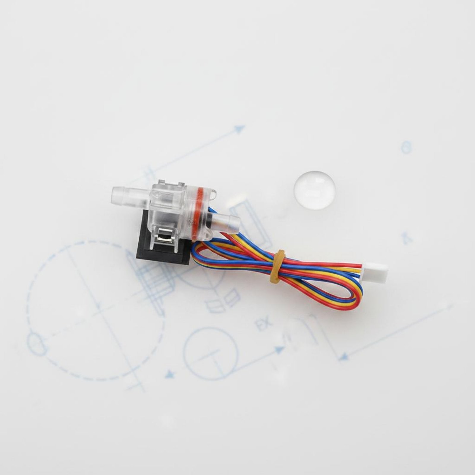 Hall Effect Water Flow Transducer Compact Design Liquid Liquid Meter Counter