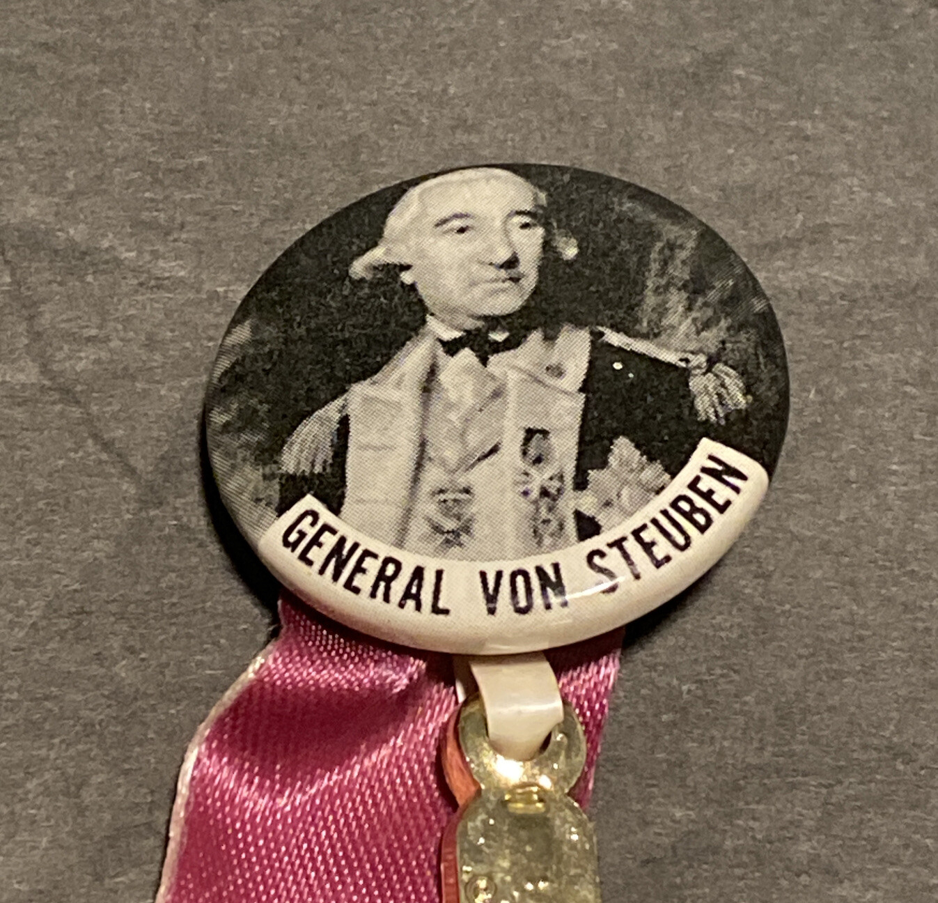 Vintage General Von Steuben Political Pin