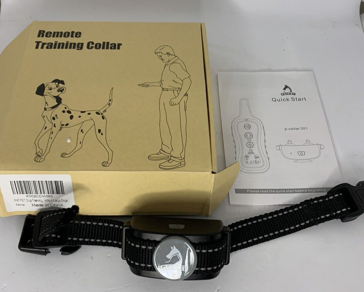 PatPet Dog Training Collar Receiver Model 301 Prongs & Covers Test Light