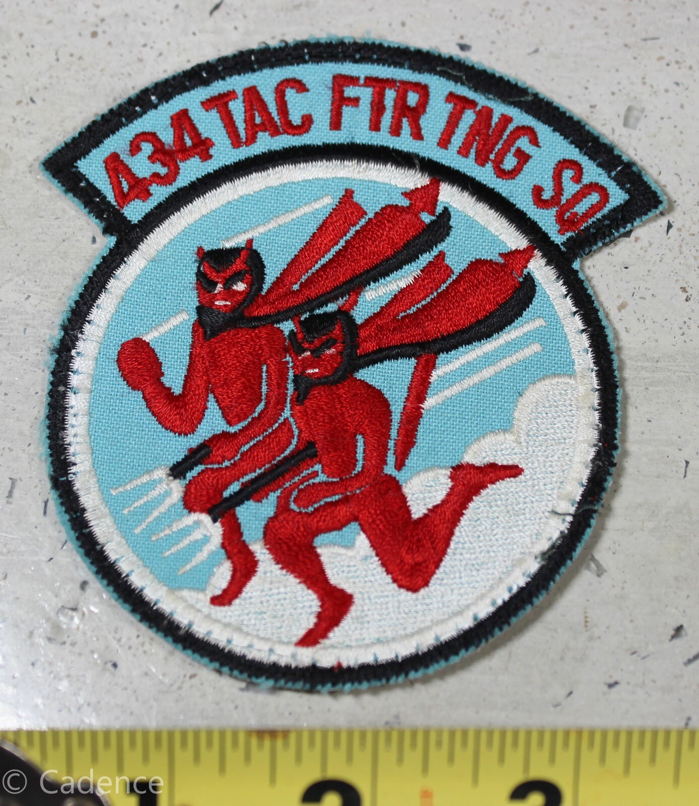 US Vietnam Era USAF 434th Tactical Fighter Training Squadron Patch. Cut Edge A33