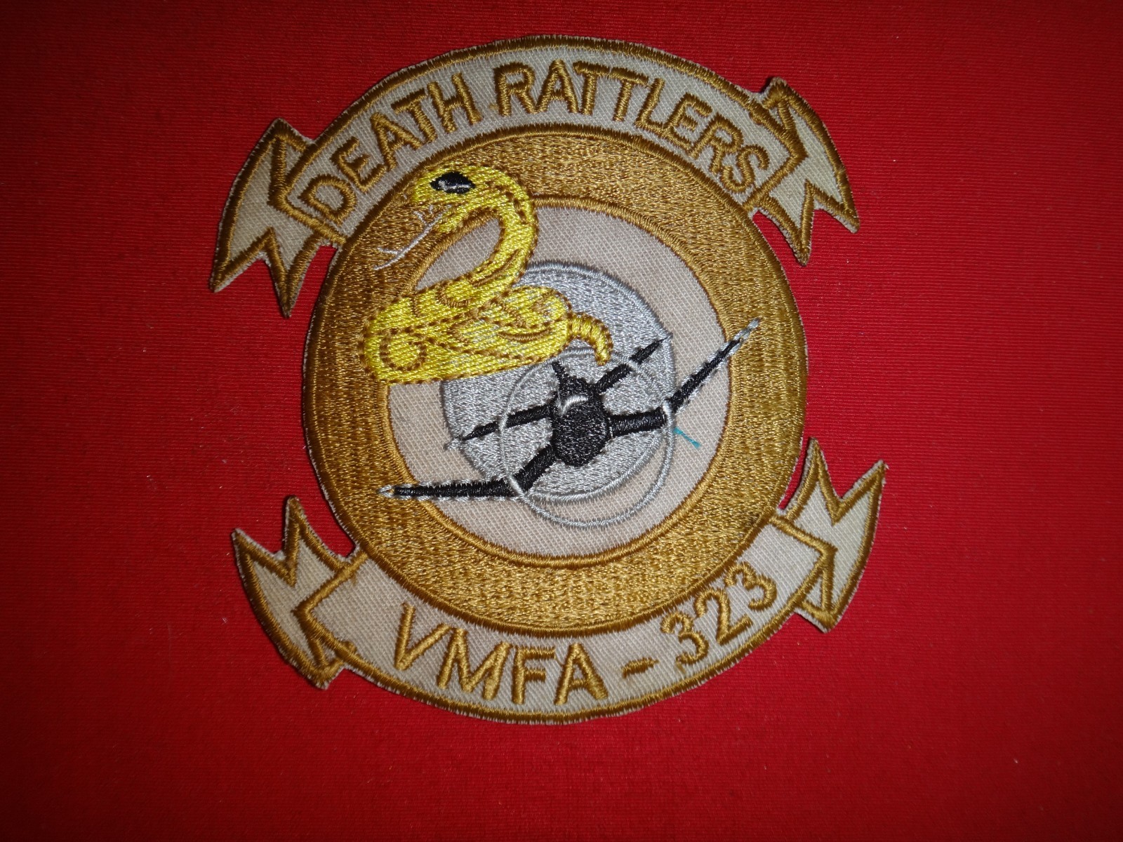Vietnam War Patch US Marine Fighter Attack Squadron VMFA-323 DEATH RATTLERS
