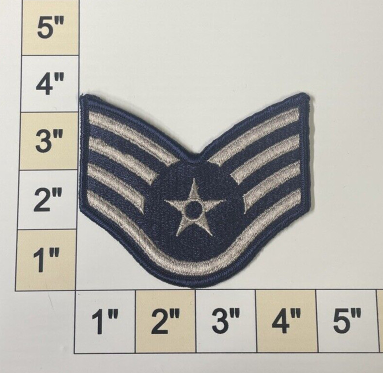 LOT OF 12 MILITARY PATCHES US AIR FORCE RANK STAFF SERGEANT 4 INCH LARGE SEW