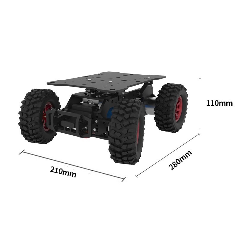 Ackerman Chassis Unassembled Smart Robot Chassis Supporting ROS Sports Camera