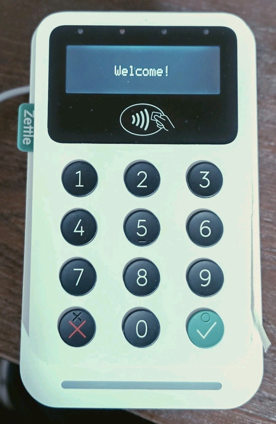 Zettle Credit Card Reader / Dock & Charger Cord All Major Cards Read