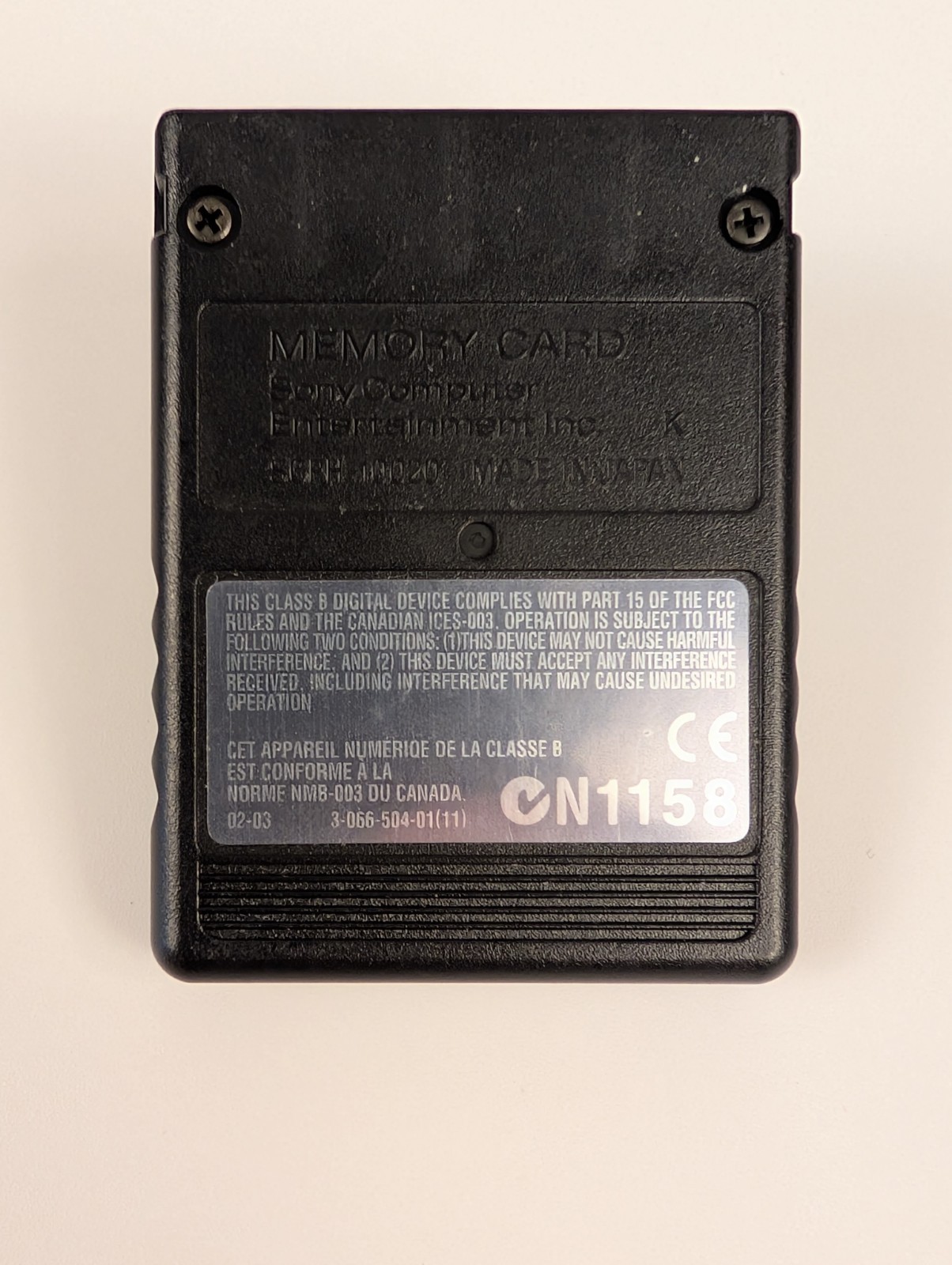 Black Sony PlayStation 2 PS2 Original OEM MagicGate 8mb Memory Card Authentic⬅️
