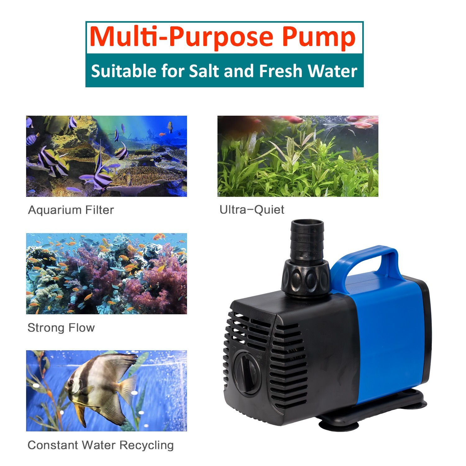 Amphibious water pump 920 GPH 1pc.