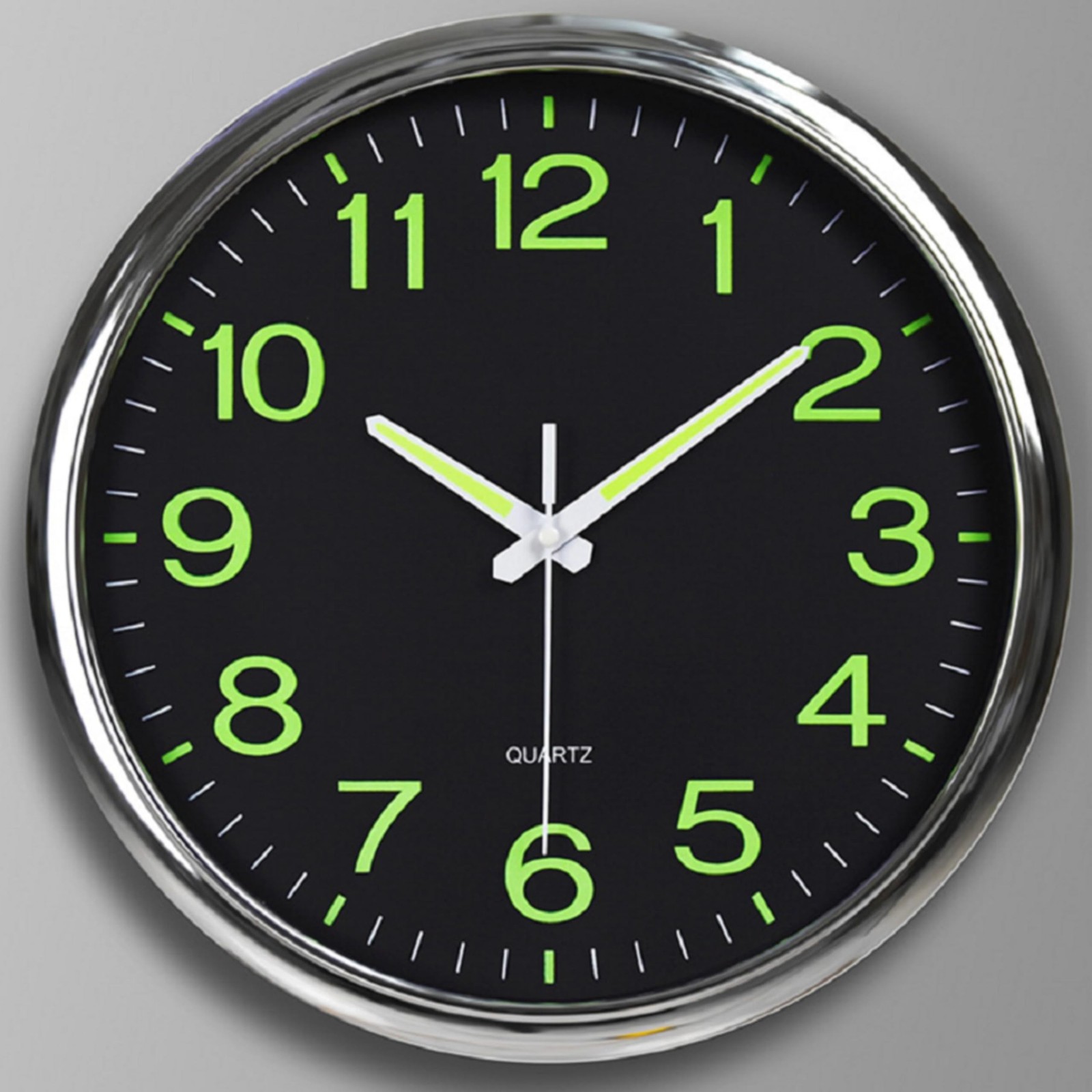 12 Inch Night Light Wall Clock, Silent Non-Ticking Quartz Wall Clocks, Large ...