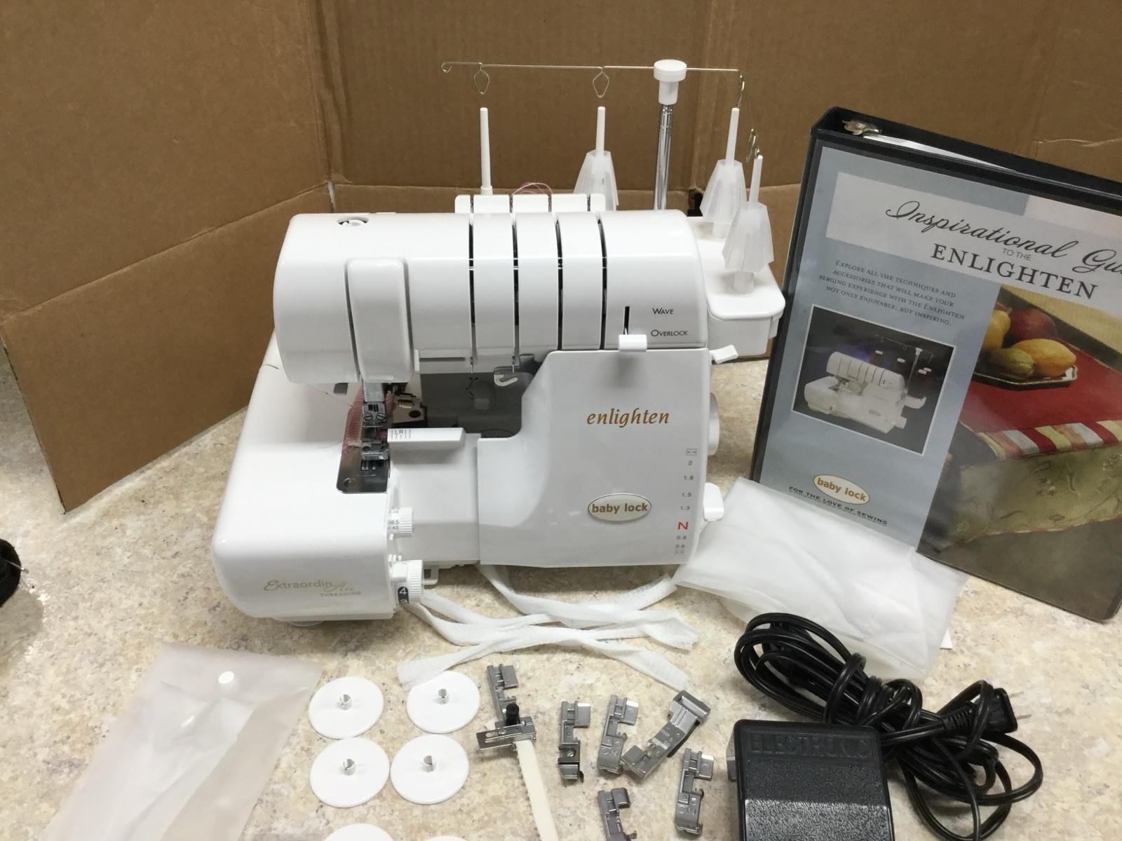 Baby Lock Enlighten Overlock Serger Machine with Extra Feet
