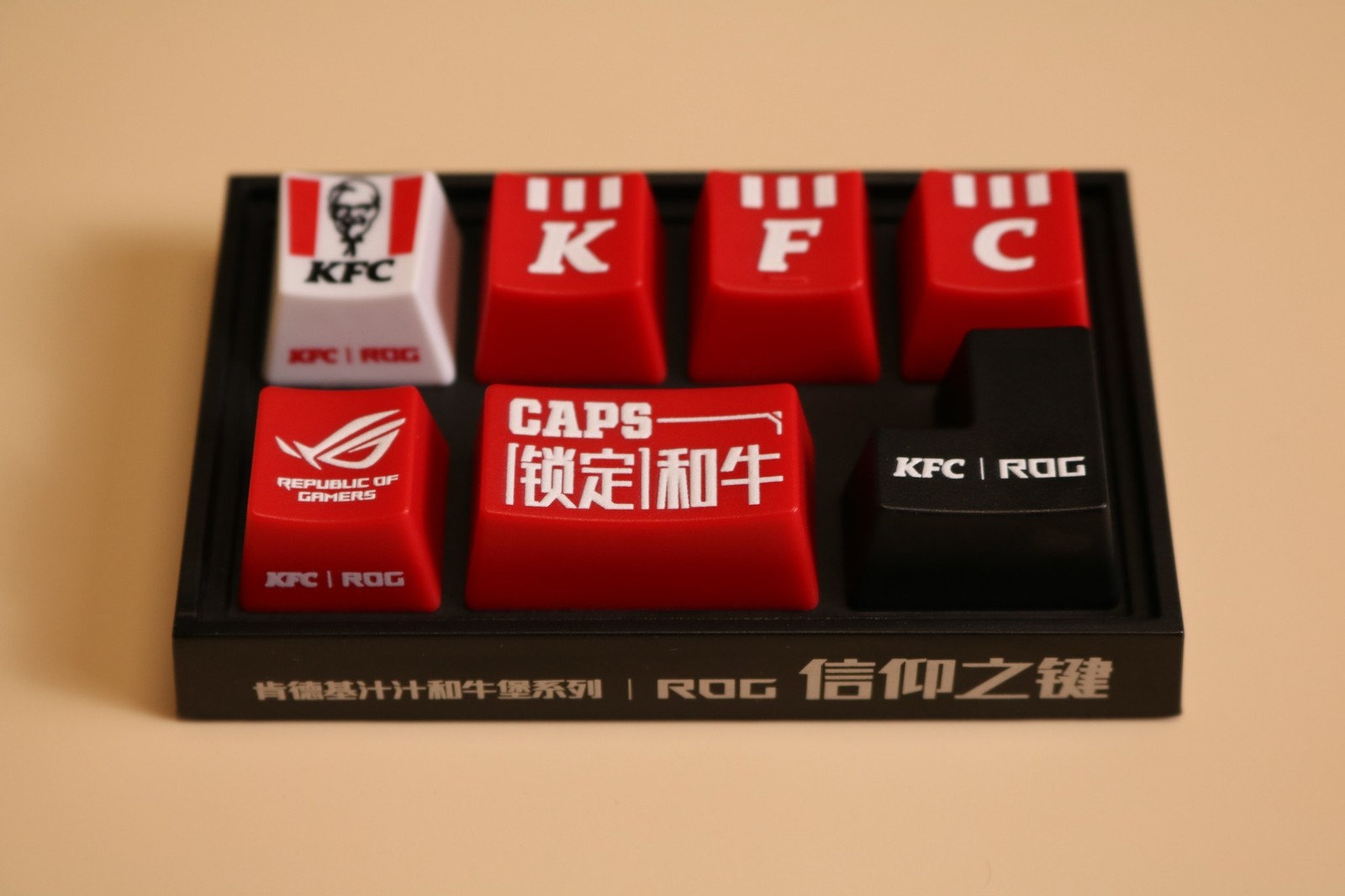 ROG x KFC PBT 5-Key Dye-Sub Keycaps