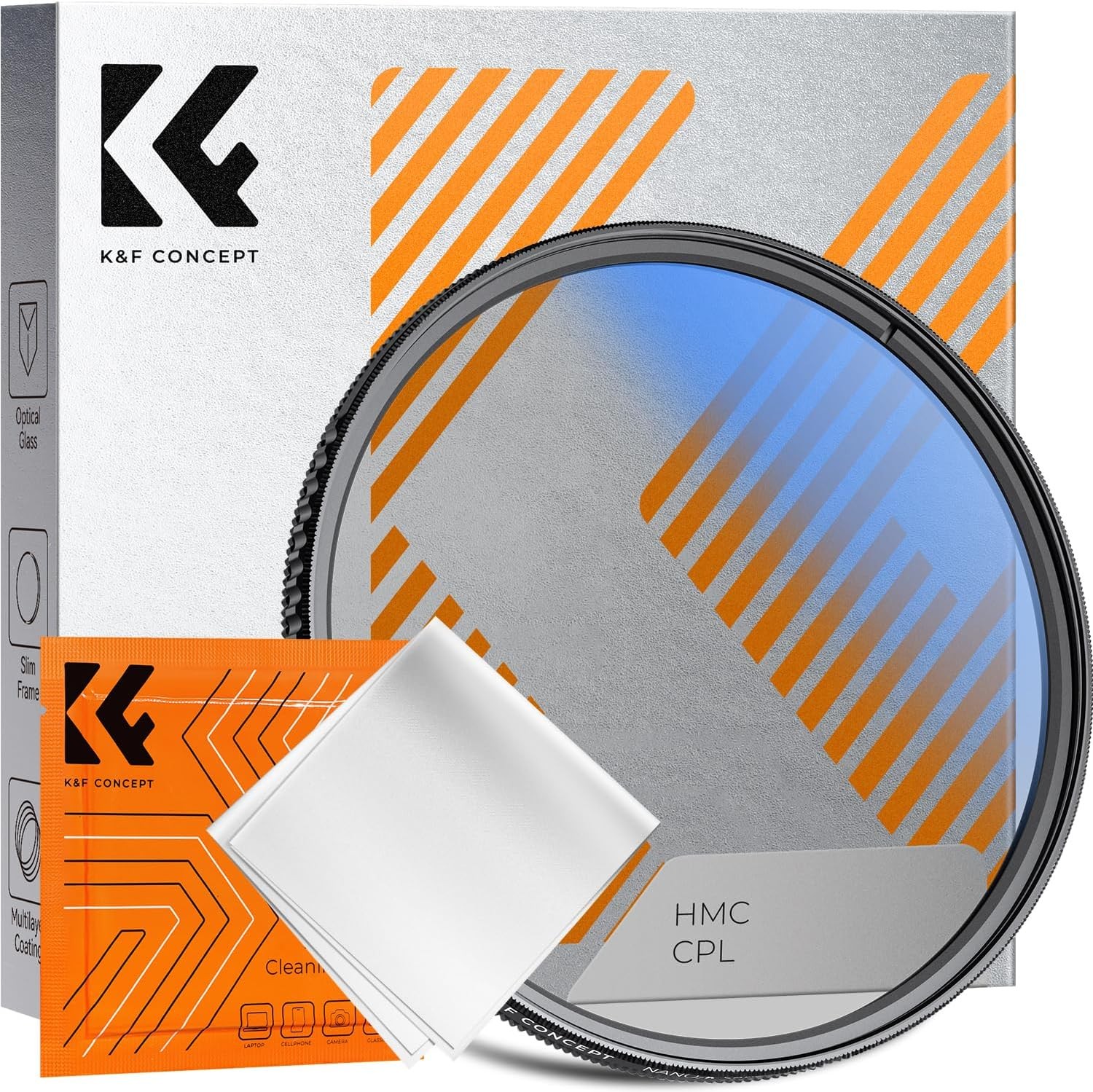 K&F CONCEPT CPL Filter Circular Polarizer Ultra-Slim 49/52/55/58/62/67/77/8295mm