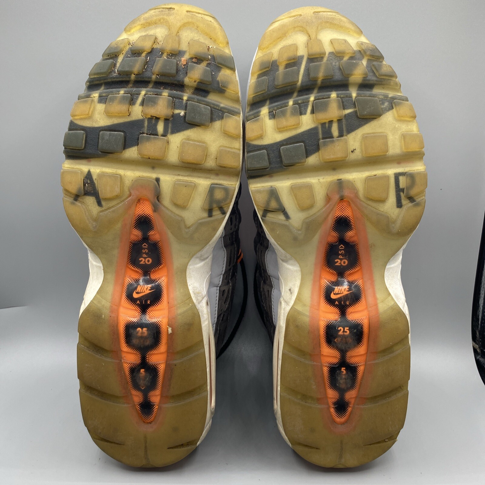 Nike Air Max 95 Sneakers shoes Mens 13 Kim Jones x Total Gray Orange