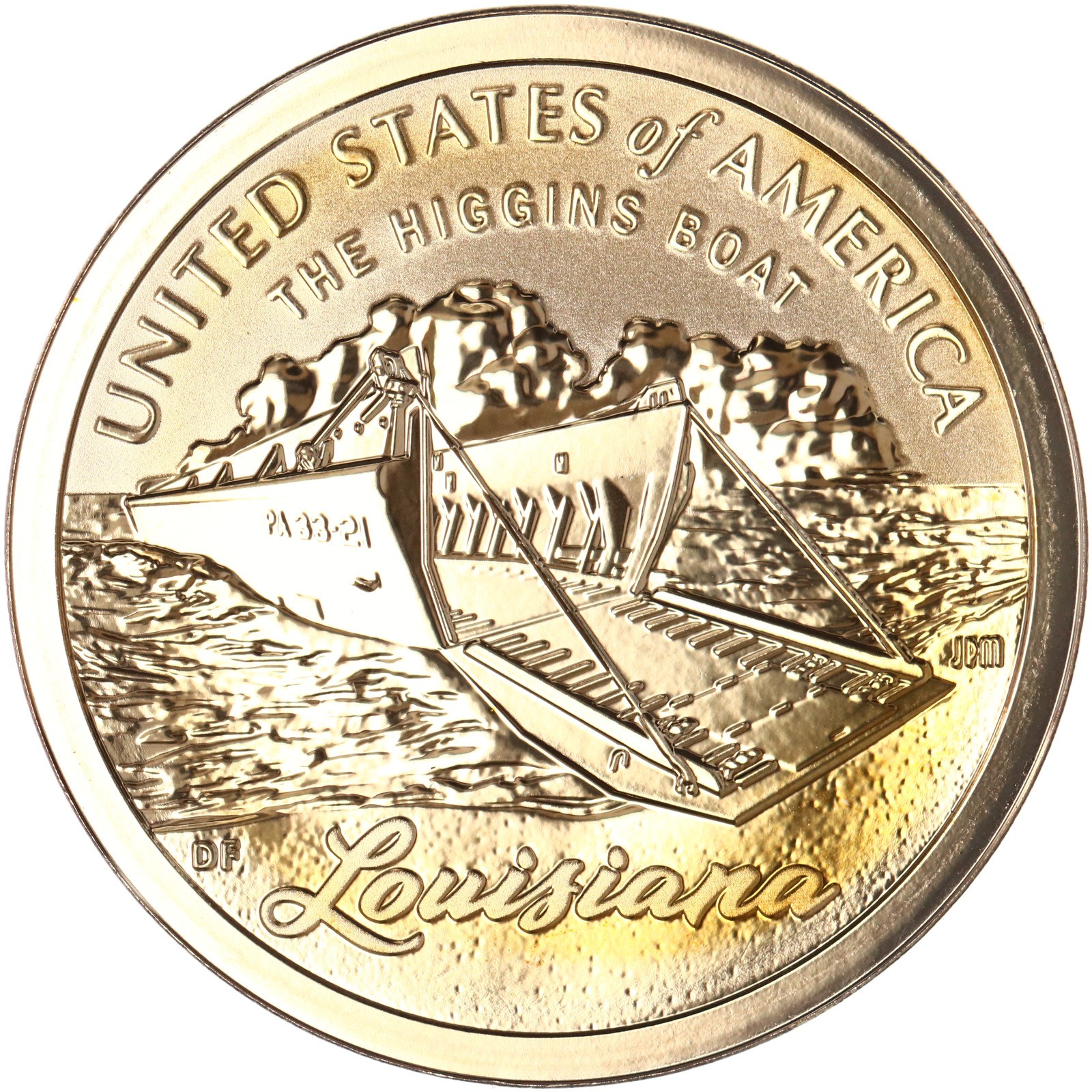 2023 S Louisiana The Higgins Boat Dollar Reverse Proof Toned See Pics J918
