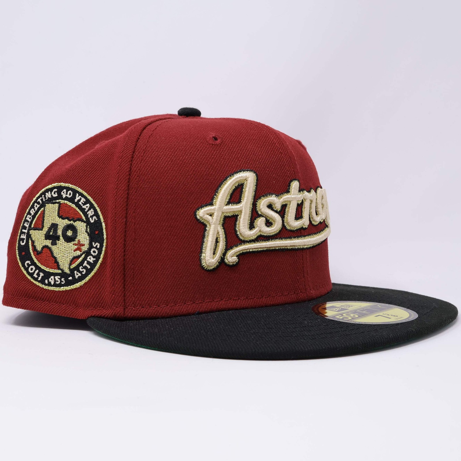 NWT Red Houston Astros Celebrating 40 Years 59fifty New Era Fitted Hat Cap