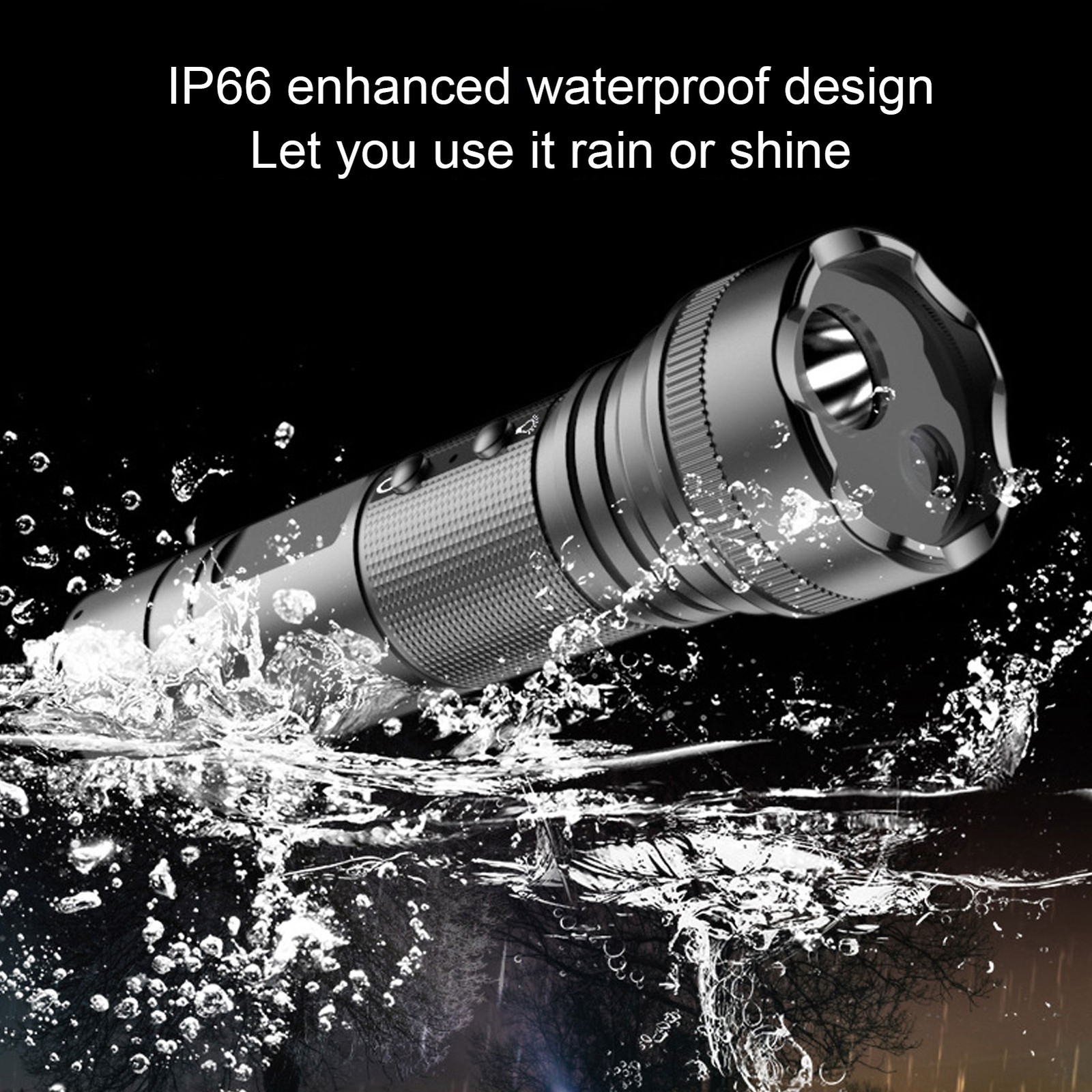 LED Flashlight Camera 1080P IP66 Waterproof 5 Lighting Modes Flashlight Vid ANEQ