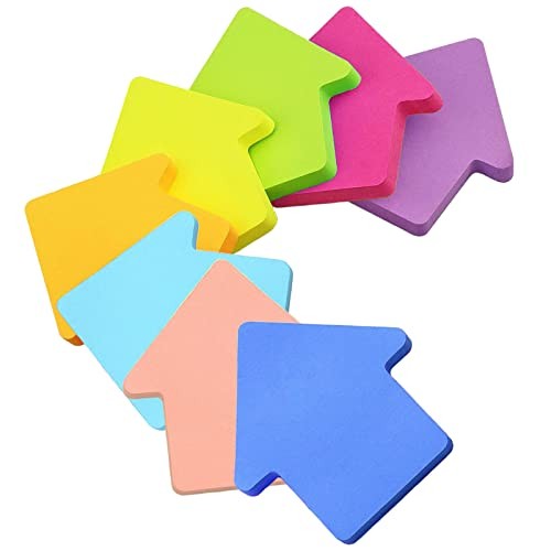 Sticky Notes, 560 Sheets 3 House Shape 560 Sheets 3×3 Inches (Mixed - 8 Colors)