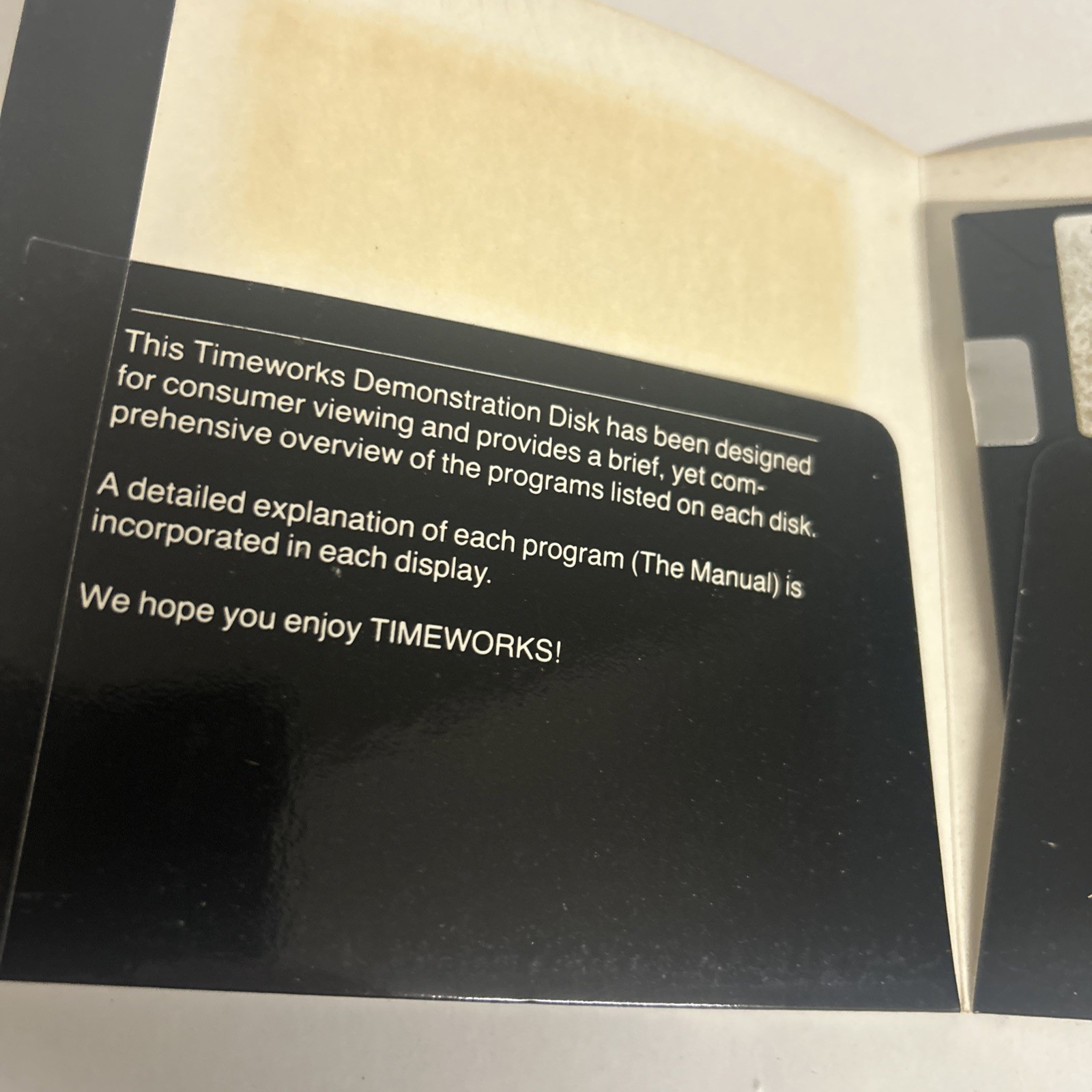 Commodore 64 Timeworks Demonstration Disk Inventory Management Sales