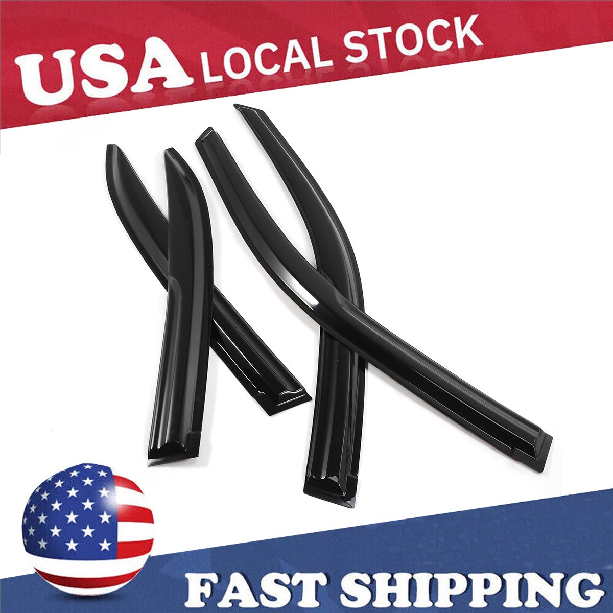 For 2001-2005 Honda Civic Sedan 4 Door Side Window Visors Vent Shade Rain Guards
