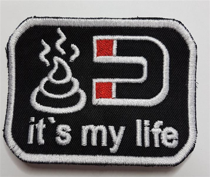 FUN SOFTAIR IT`S MY LIFE Hook and Loop PATCH BLACK