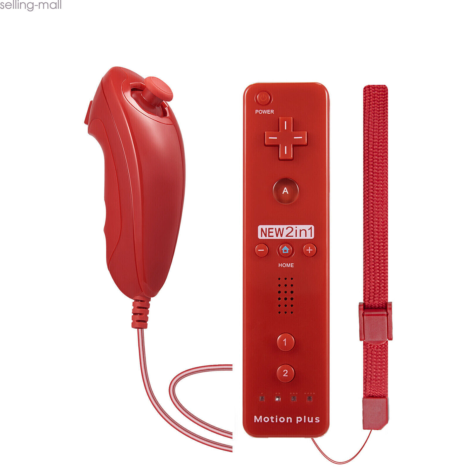 Built-in Motion Plus Wii Remote & Nunchuck Controller for Nintendo Wii Wii U