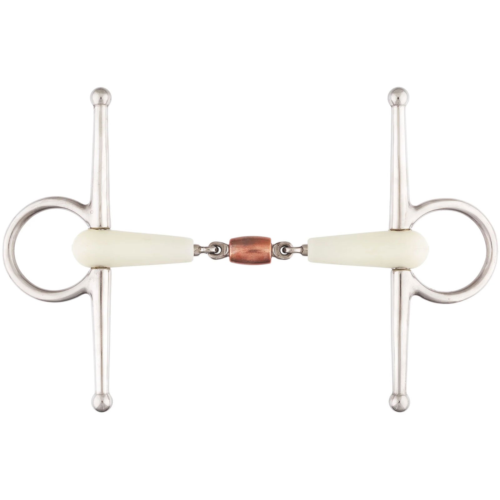 HAPPY MTH Double Jointed Copper Roll Full Cheek Bit (468554SS)
