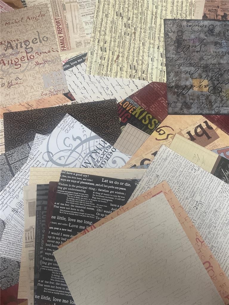 NEW LOT VINTAGE 7GYPSIES ss PAPER 12 X12" 50+ SHEETS 40 different designs