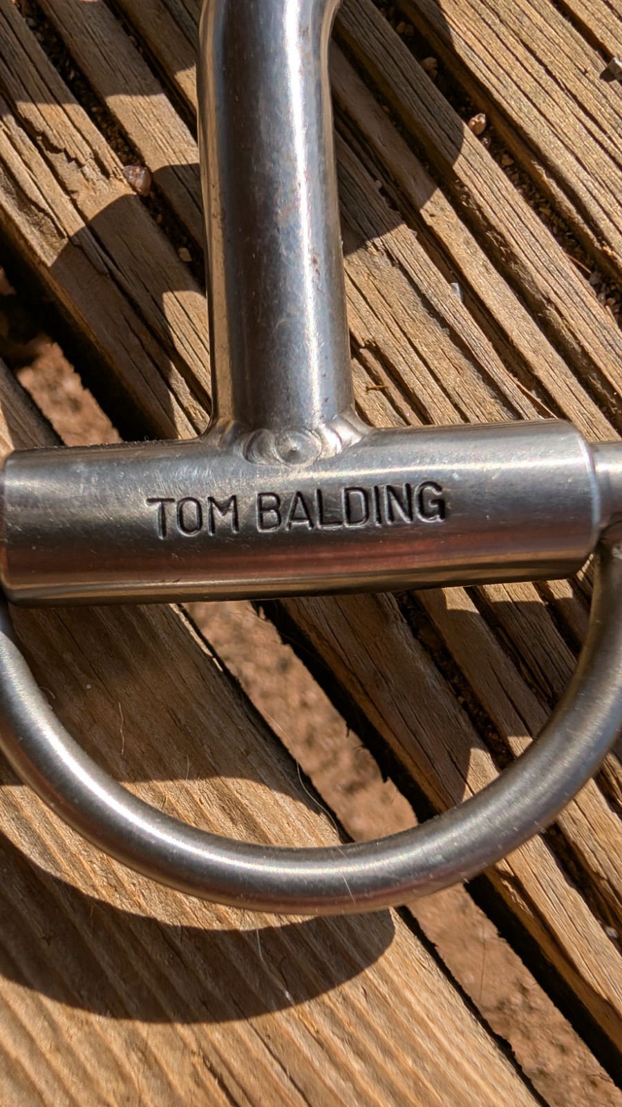 Tom Balding Medium Hinge Port Curb Bit Never Used