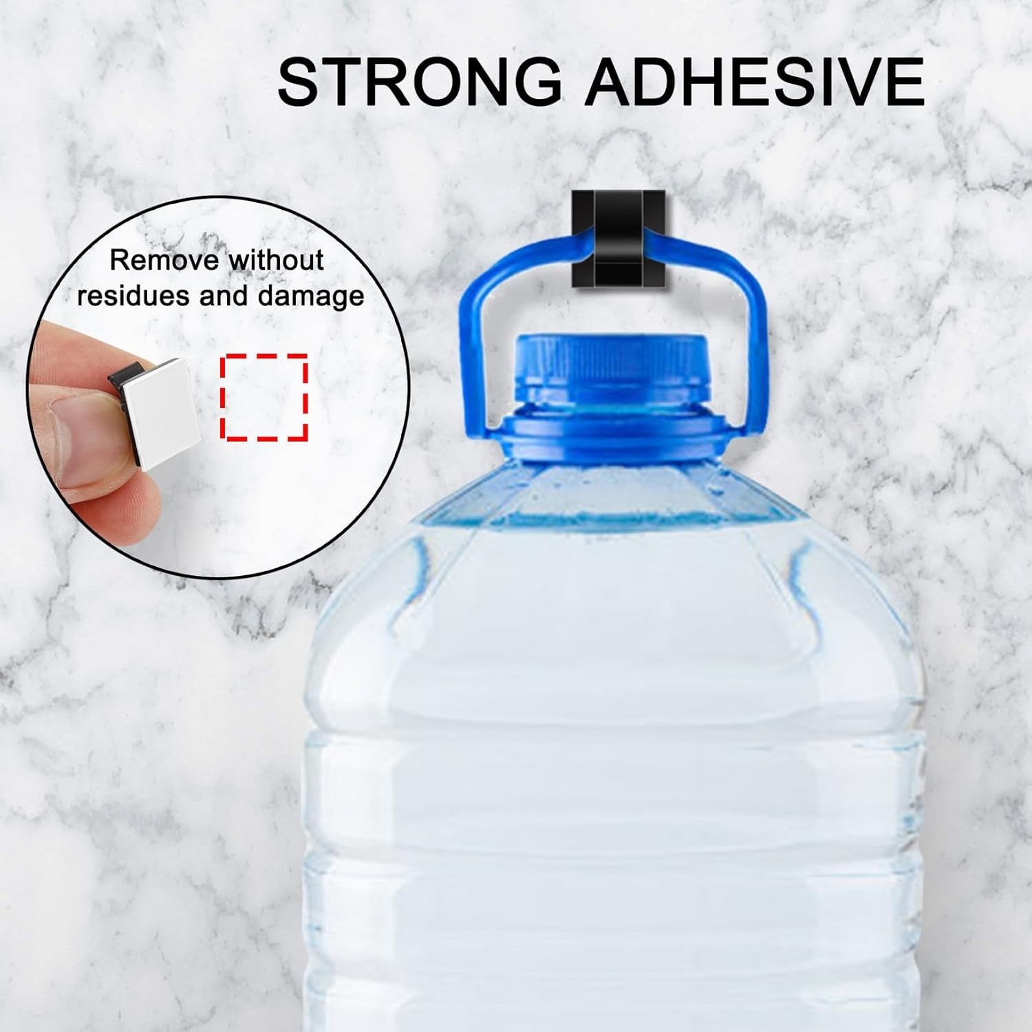 Durable 100 Count Self-Adhesive Cable Clips - Ideal for Home & Car Organization