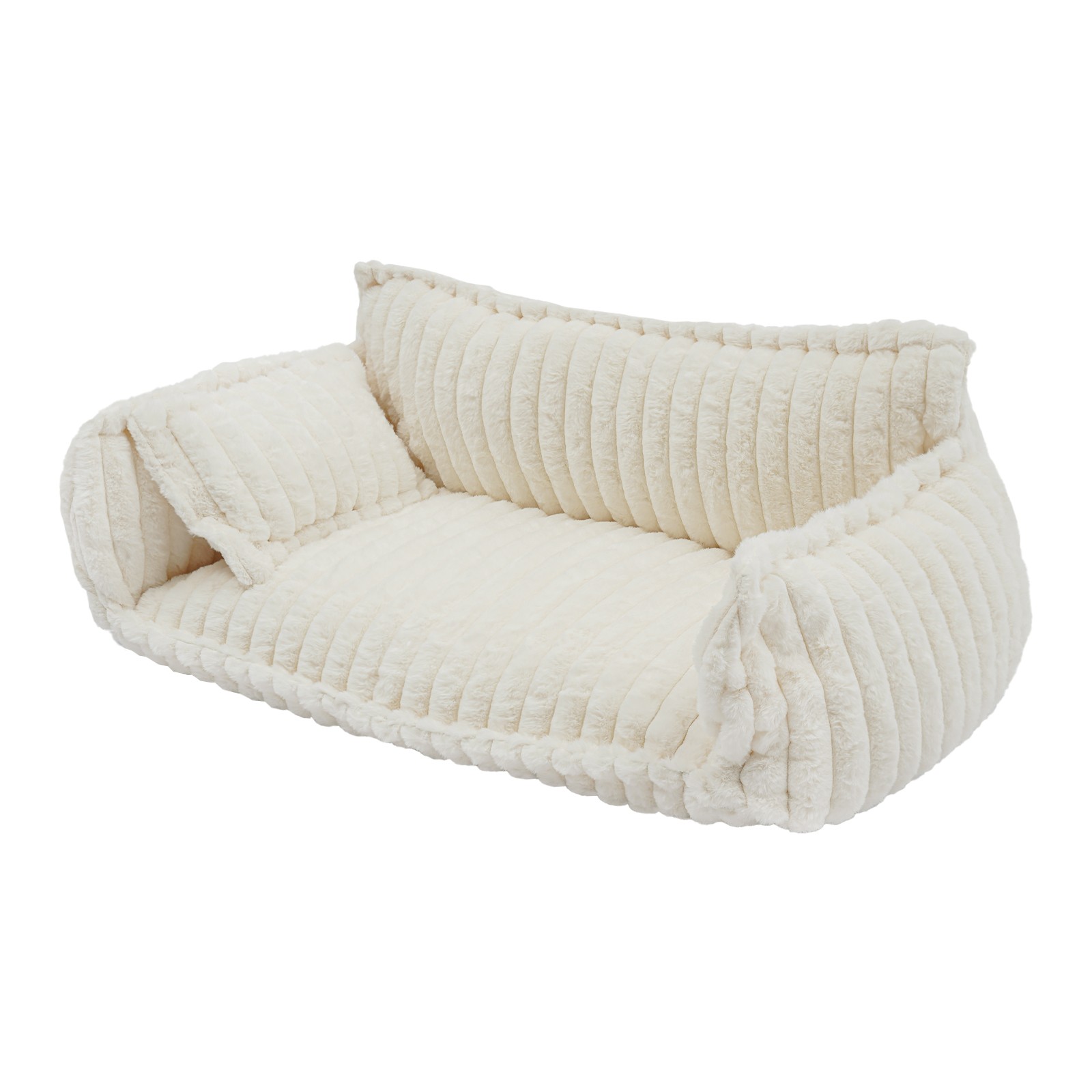 Pet Couch with Removable Washable Cover, Pet Couch Bed for Dog and Cat, Calming