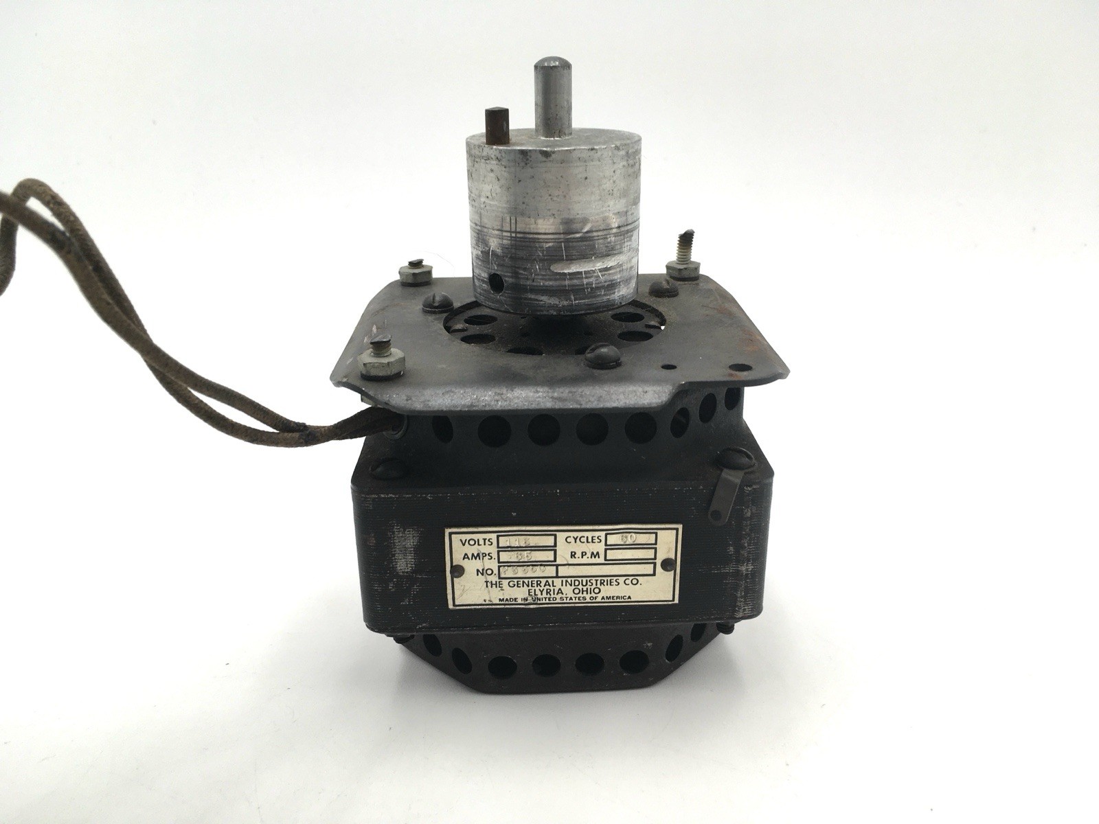 General Industries Phono Motor 5310 23350 115V-60CY .65amp Vtg Tested USA