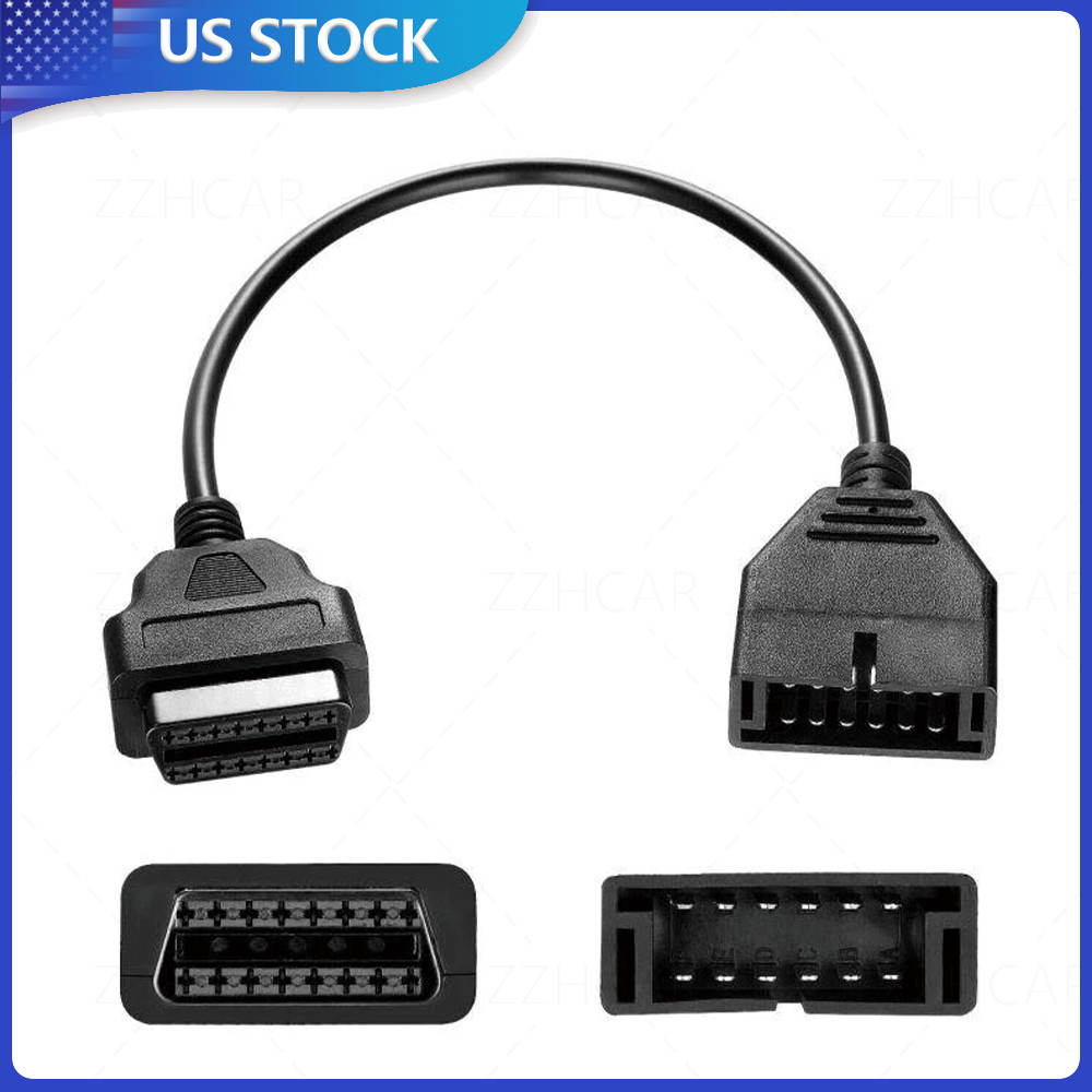 New 12 Pin OBD1 To 16 Pin OBD2 Convertor Adapter Cable For GM Diagnostic Scanner