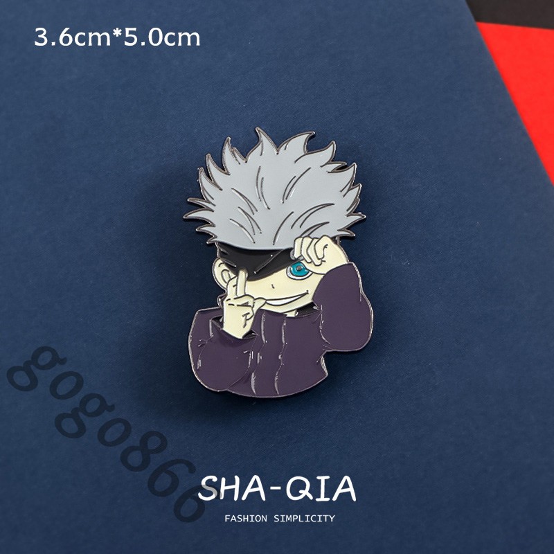 Badge Bag Pendant jujutsu Kaisen Satoru Gojo Emblem Harajuku Accessories Gifts-