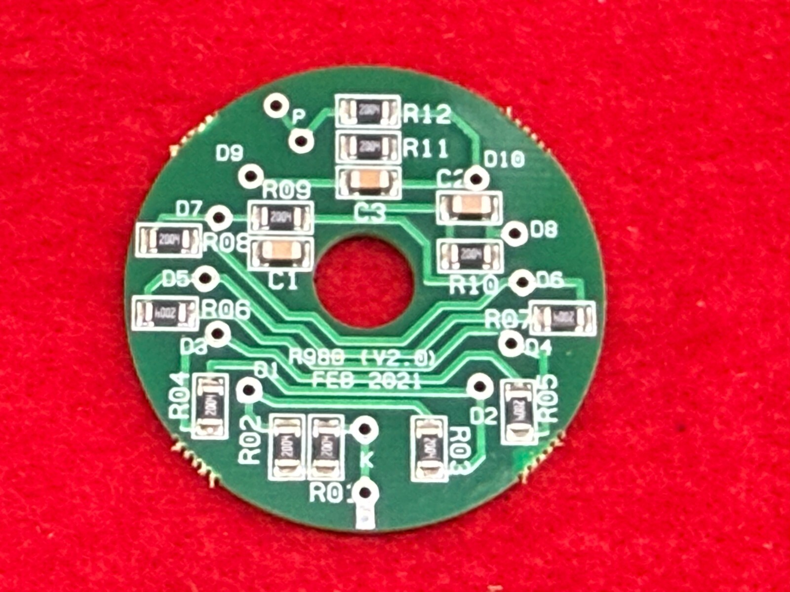 Hamamatsu R980 (or similar) PCB 24M Voltage Divider / PMT Photomultiplier Tube