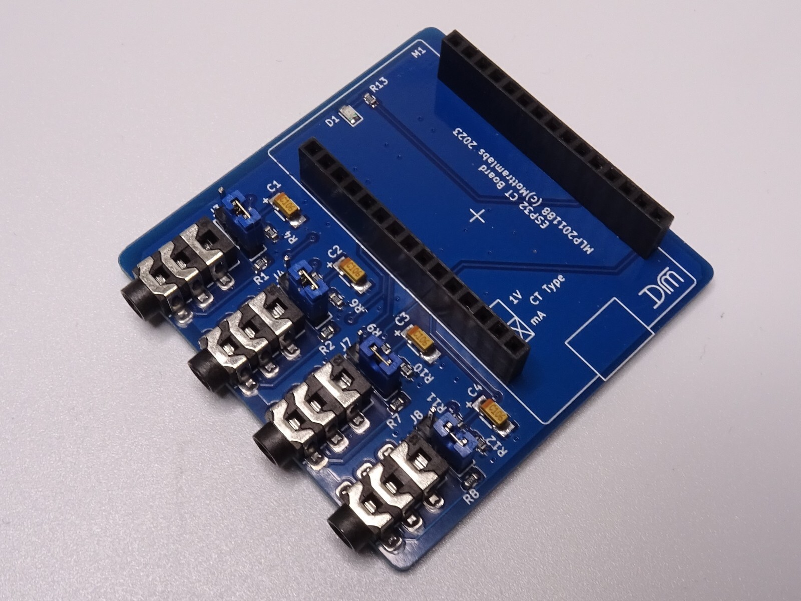 4 Channel ESP32 Mains Current Sensor - Node-MCU 30-Pin  SCT013 - 100A/50mA