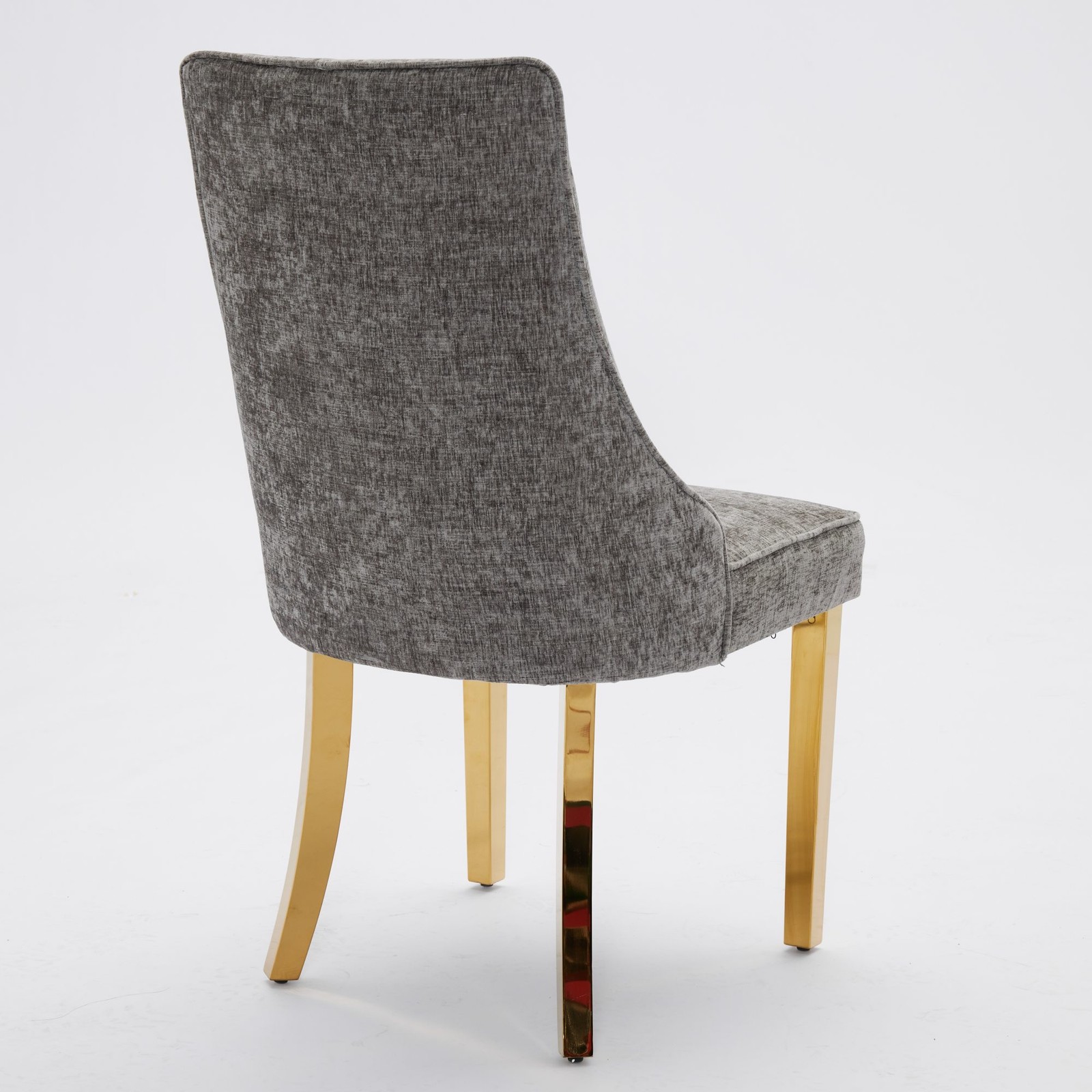 Rayon Cloth Flocking Chenille Dining Chairs Channel Kitchen Dinner Chair Comfy