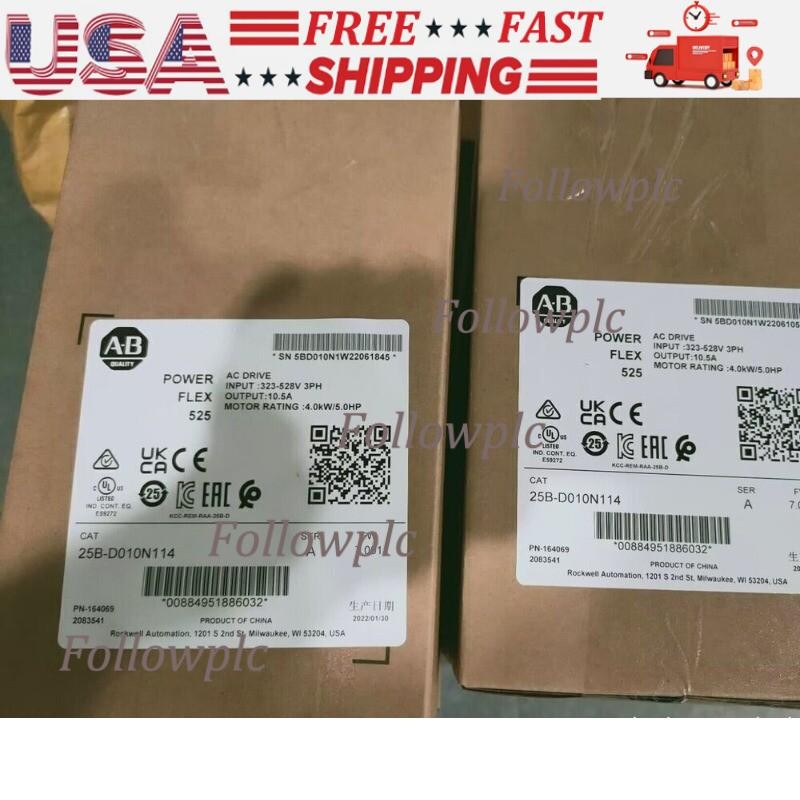 New In Box AB Inverter 25B-D010N114 25BD010N11AB 25B D010N114 US Free Tax