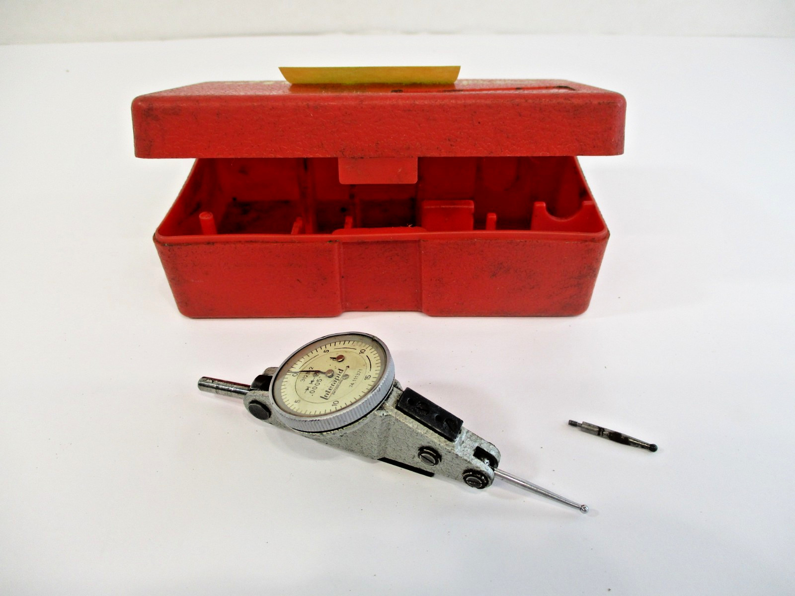 INTERAPID Dial Indicator # 312B - 2 x .0005" Grads w/ (2) Probe & Case in VGC