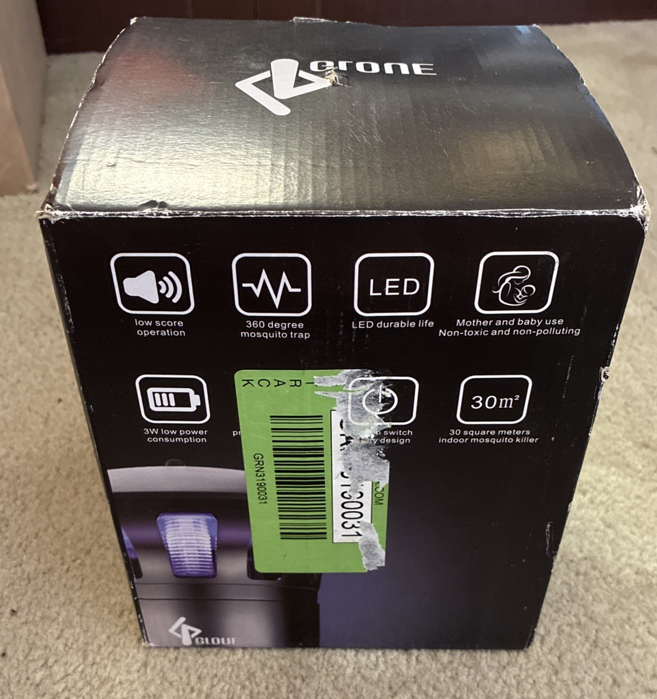 LED Mosquito Killer By Gloue Tested & Works Perfect! Open Box. MINT L@@K