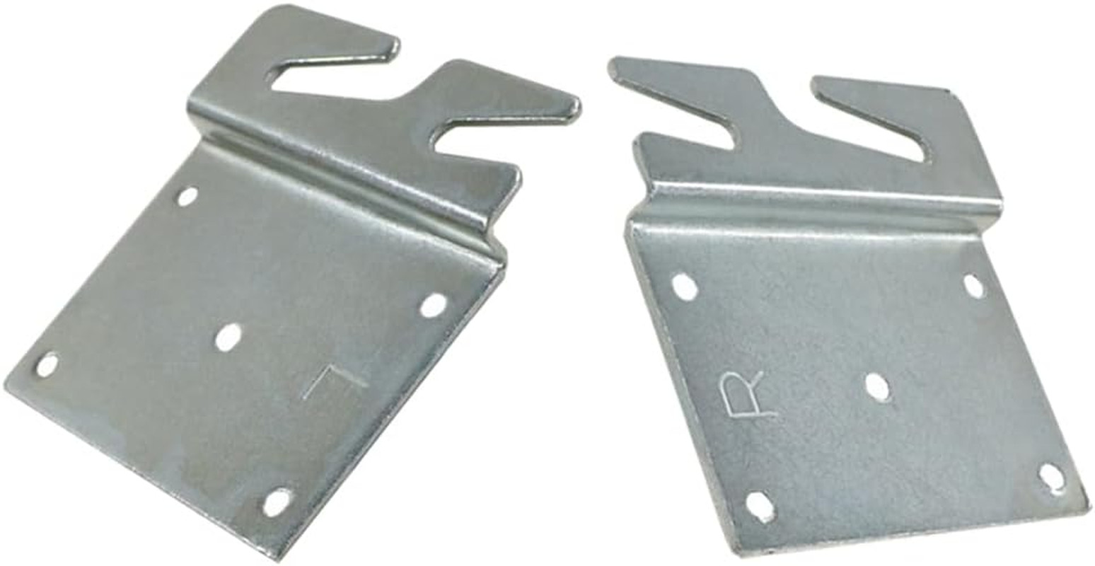 FoyaHome 2 Pcs Universal Wood Bed Headboard Brackets, Silvery Adjustable Bed Rai