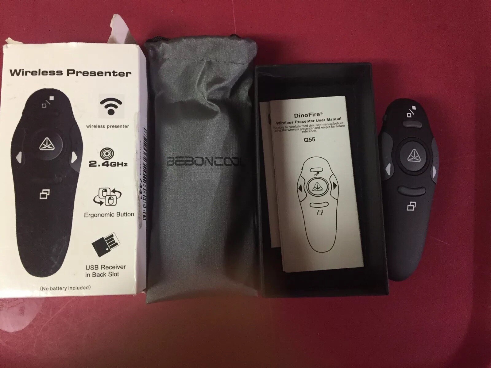DinoFire Q55 Presentation Laser Clicker Wireless Presenter Remote Clicker #8