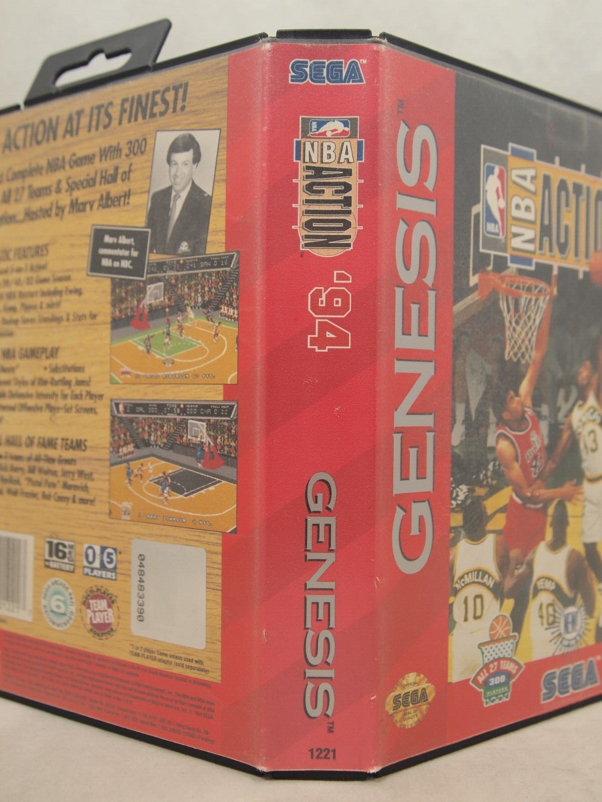 NBA Action '94 Case (SEGA Genesis) Authentic BOX ONLY