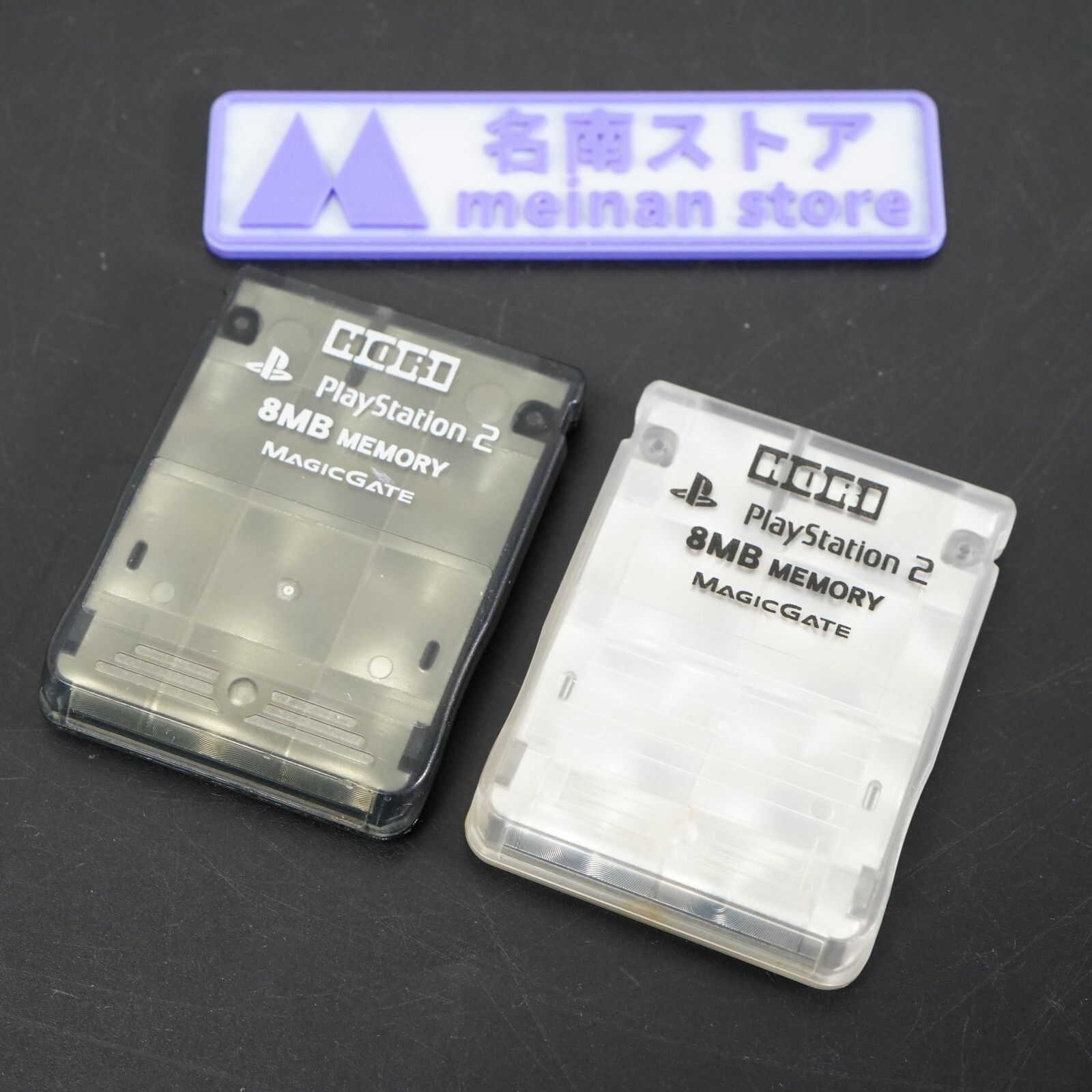 Set of 2 HORI PS2 Kirakira Memory Card 8MB Playstation 2 SONY Tested