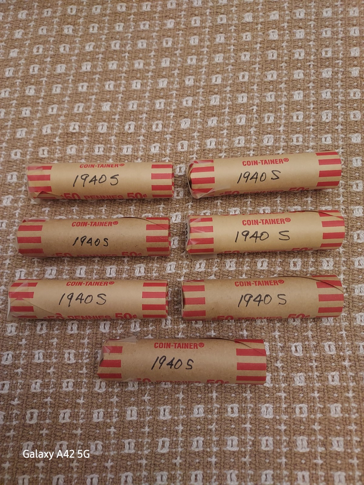 1940-S LINCOLN WHEAT CENT PENNY ROLLS CIRCULATED