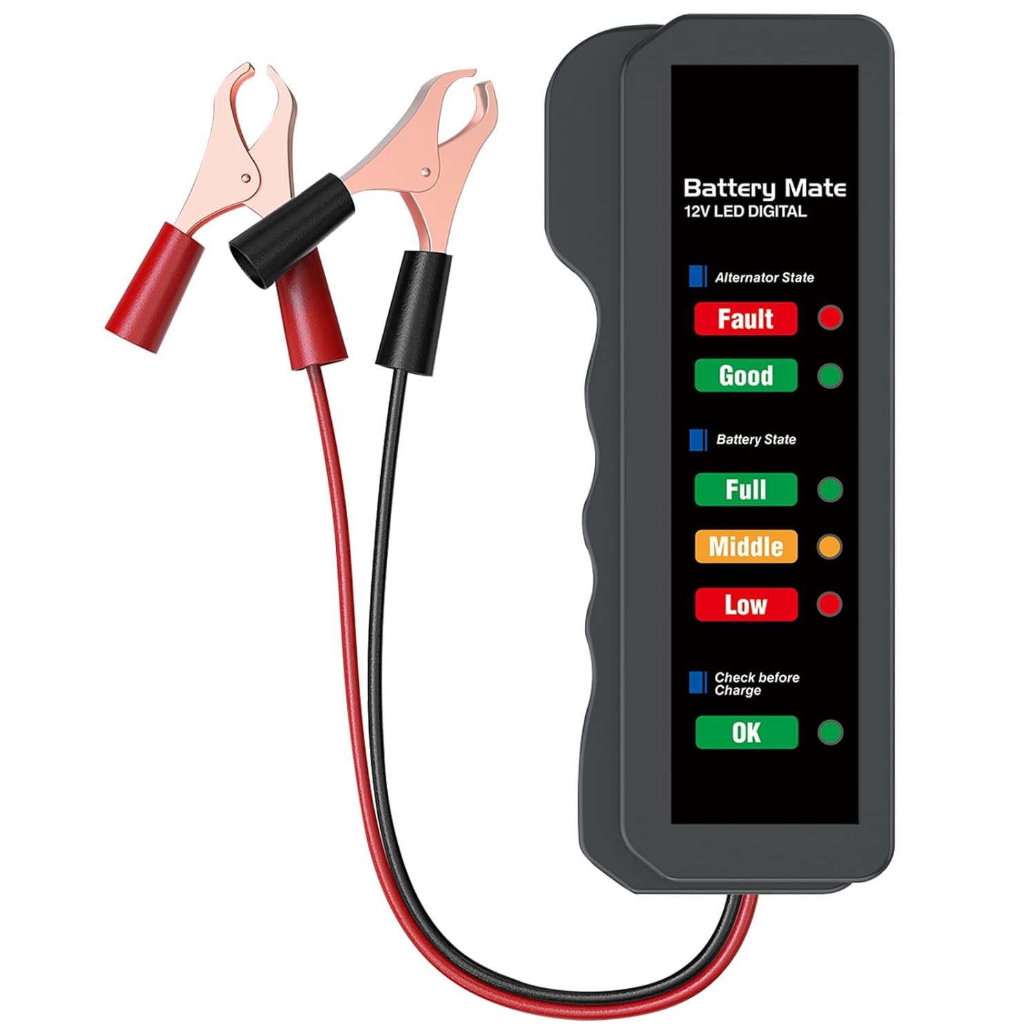 12V Car Battery Tester Load Tester Indicator Alternator Tester Automotive Load