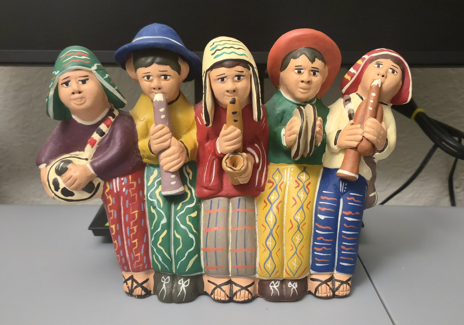 Handcrafted Peruvian Whistle - Musicians Playing their Instruments