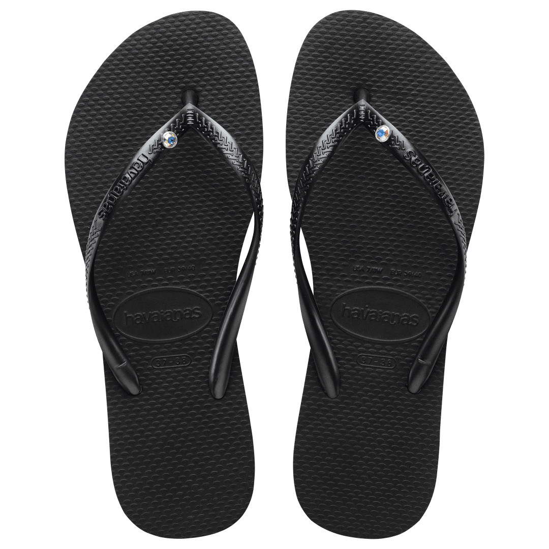Havaianas Slim Crystal Flip Flop in Various Colors Women sizes 35/36-41/42