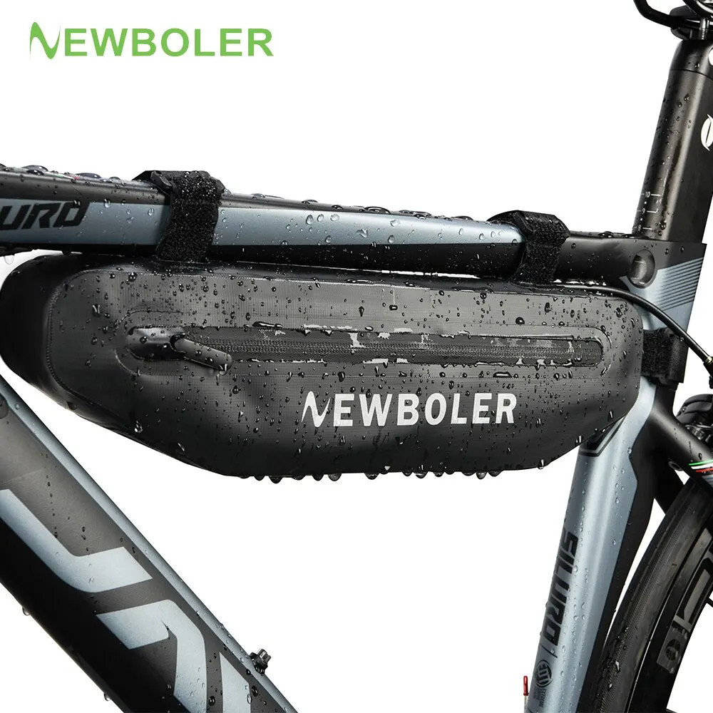 NEWBOLER Bicycle Bags Cycling Top Tube Front Frame Bag Waterproof MTB Road Trian