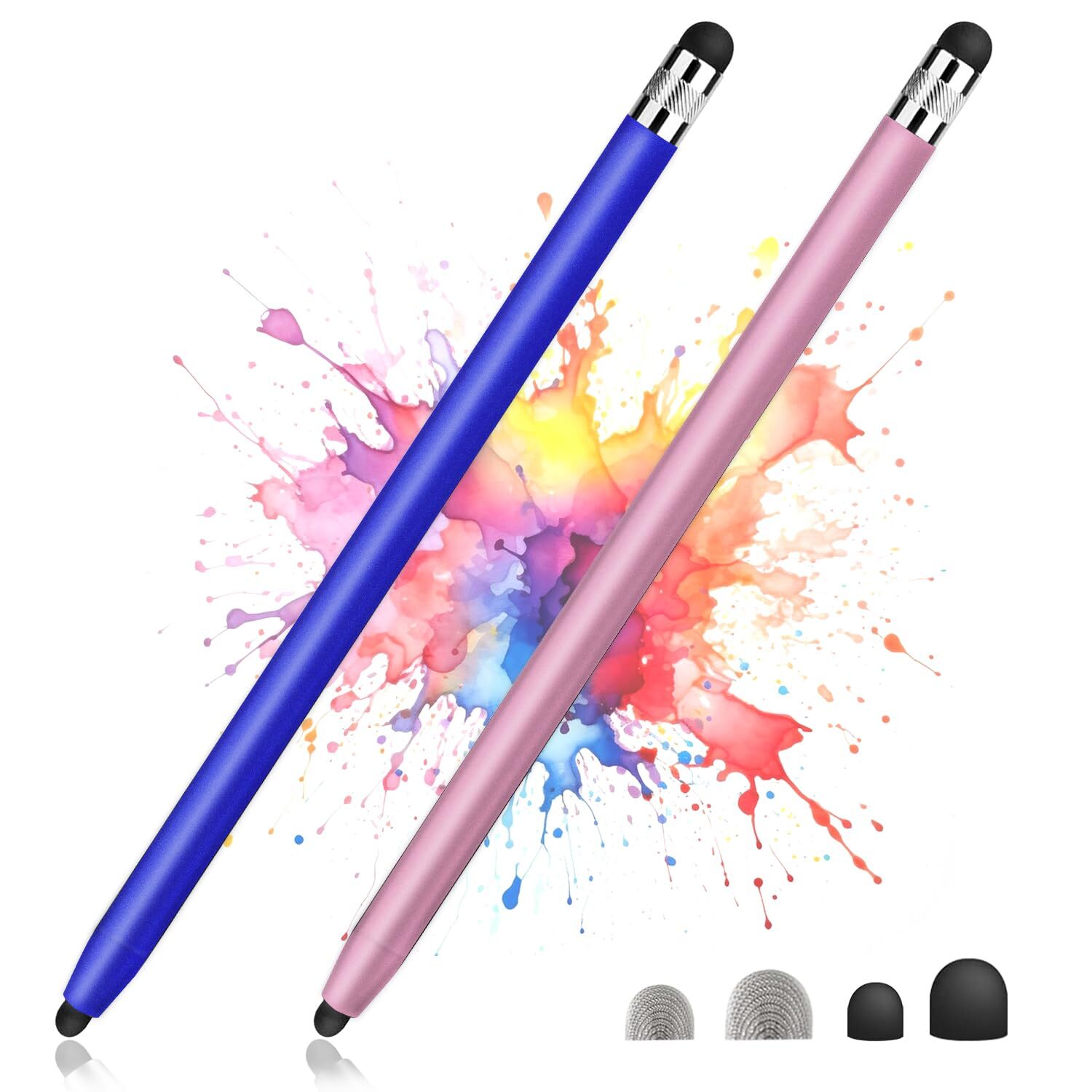 2PCS Stylus Pen Touch Screen Rubber Tip Styluses For iPad Tablet Android Phone